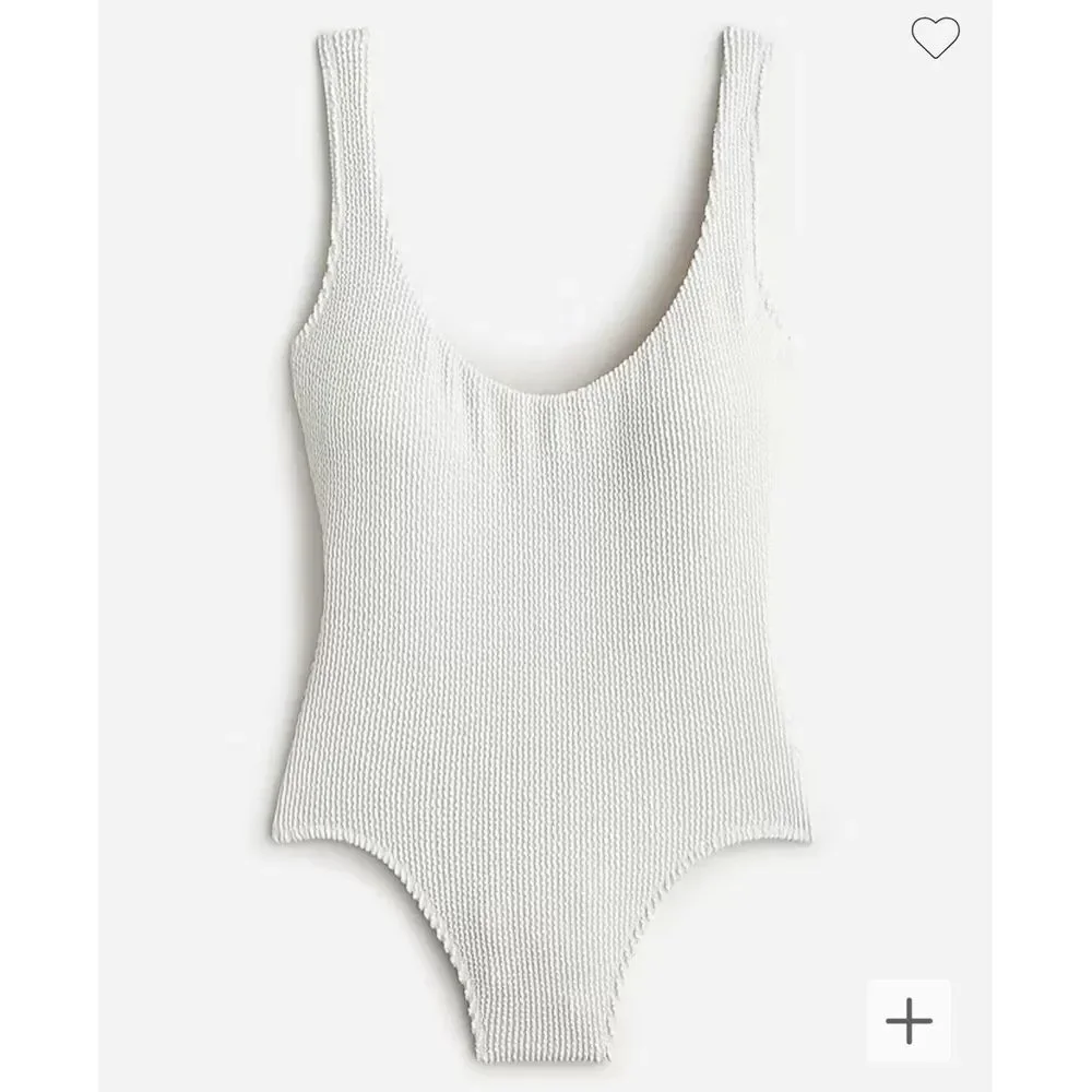 NWT J Crew‎ Scrunchie Classic Scoopneck One-Piece Swimsuit Women's Size 22 NEW